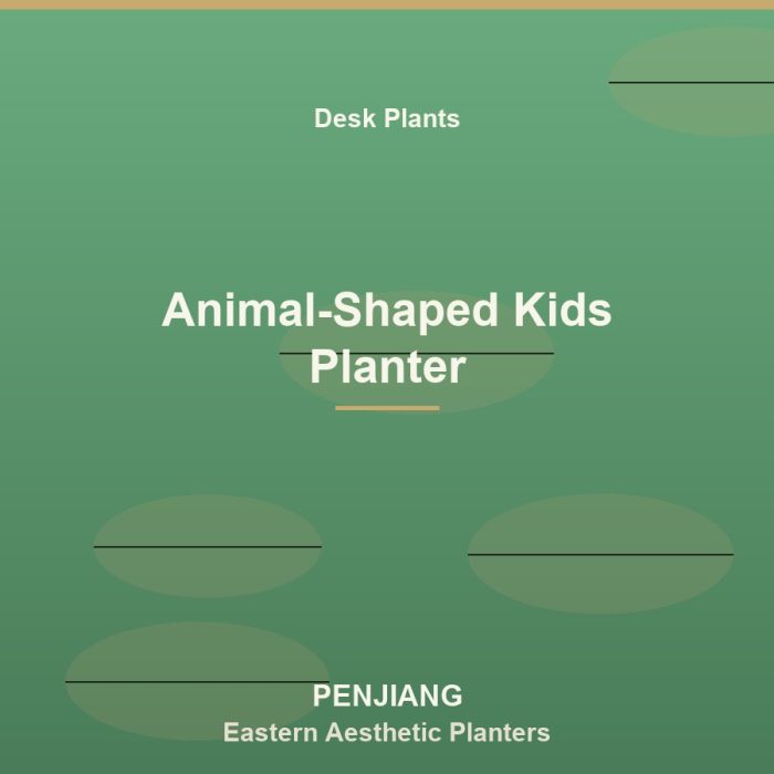 Animal-Shaped Kids Planter