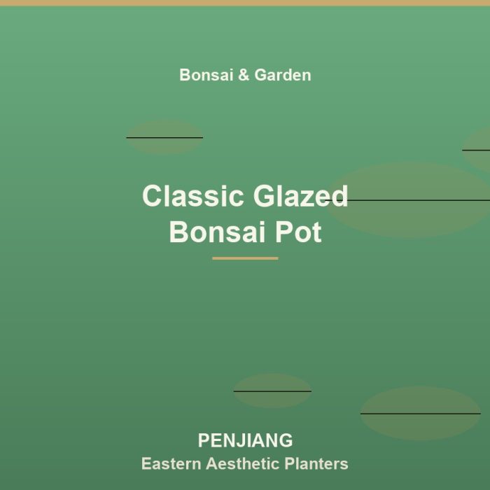 Classic Glazed Bonsai Pot