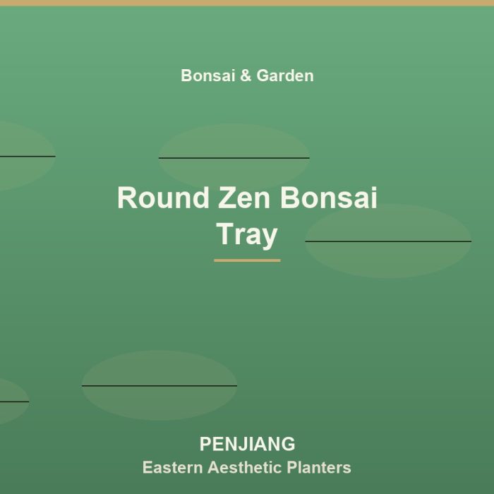 Round Zen Bonsai Tray