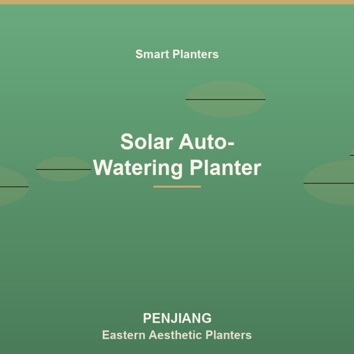 Solar Auto-Watering Planter
